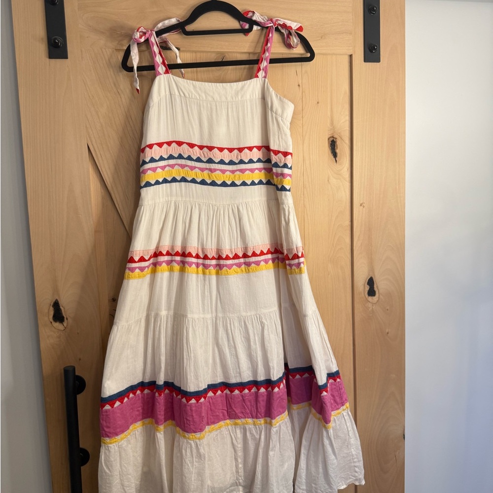 Carolina K Iris Boho Print Midi Dress - Size Medium